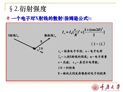 3.3 衍射强度
