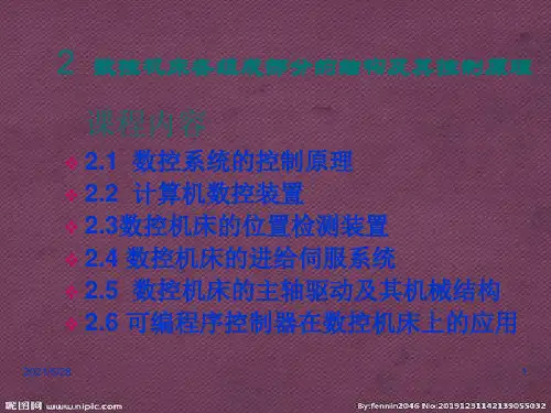 数控机床各组成部分结构及控制原理
