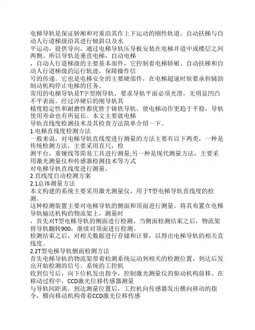 电梯导轨检测