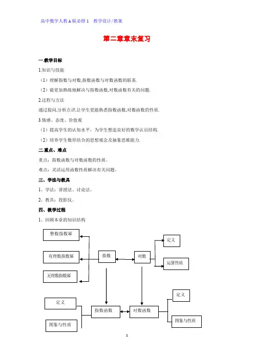 高中数学优质教案 第二章 基本初等函数(Ⅰ)