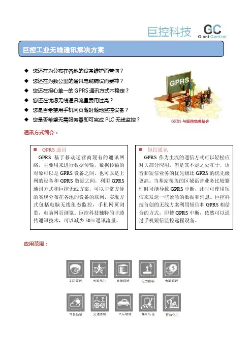 PLC远程通讯方案