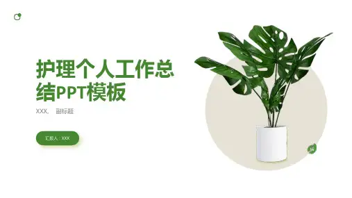 护理个人工作总结ppt模板免费