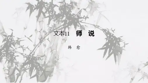 《师说》知识点总结(适用于新课、一轮复习)课件(28张PPT)