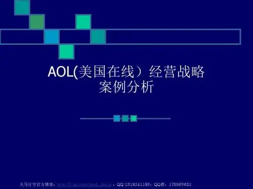 aol(美国在线)经营战略案例分析