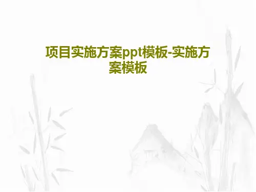 项目实施方案ppt模板-实施方案模板共33页PPT
