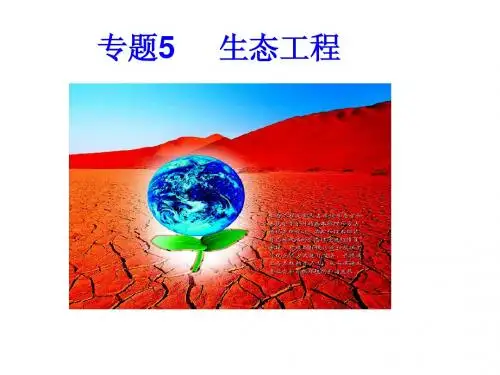 选修III专题5 生态工程