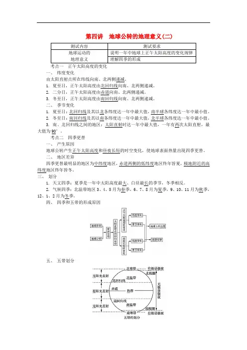 【高中地理】2018版江苏省高中地理学业水平测试试卷(30份) 人教课标版29
