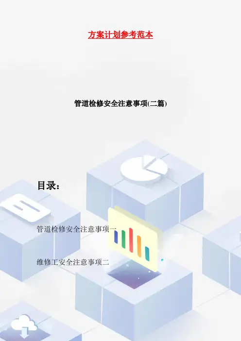 管道检修安全注意事项(二篇)