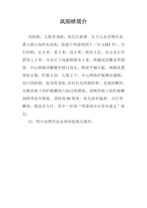 凤阳桥简介