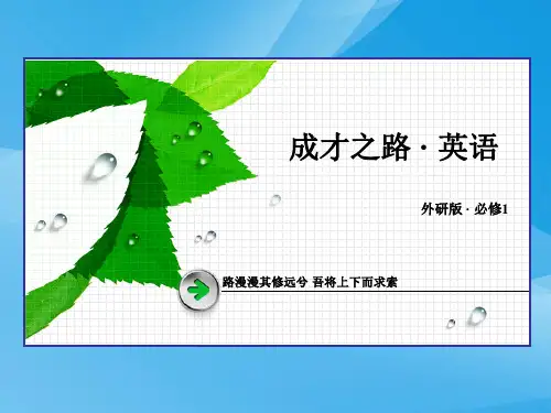 2015年高一英语必修1 Module 4课件(外研版)(4)英语课件PPT