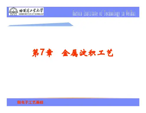 07微电子工艺基础金属淀积