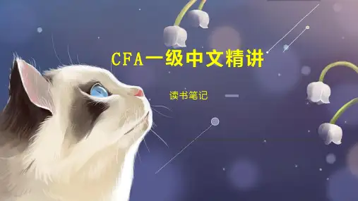 CFA一级中文精讲