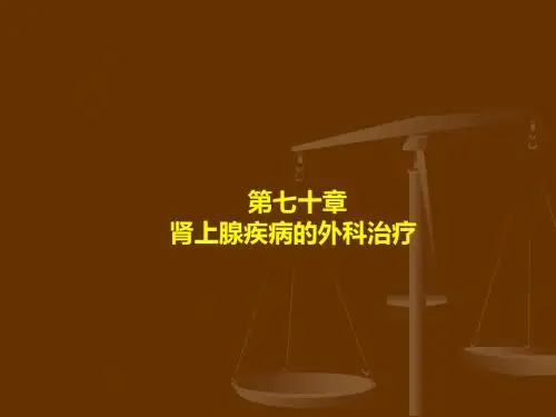肾上腺疾病的外科治疗-PPT精品文档