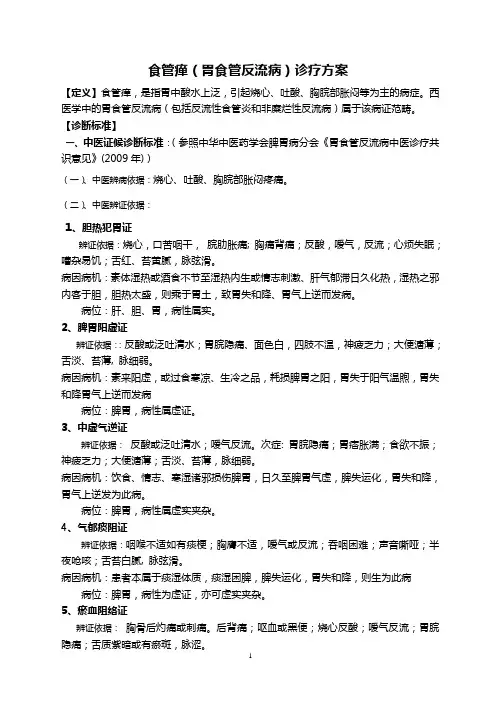 食管瘅诊疗方案