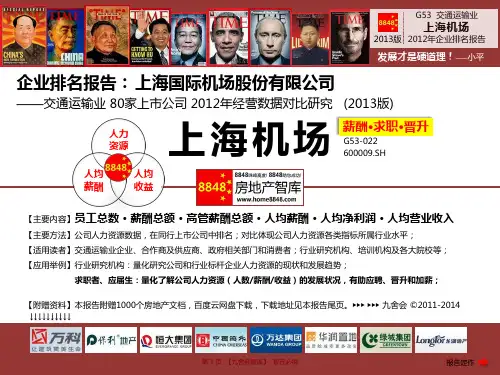 上海机场招聘官网2013薪酬水平(交通运输业人力资源规划)上海国际机场股份有限公司_九舍会智库