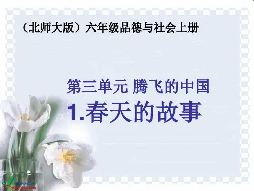 北师大版小学品德六年级上册春天的故事PPT课件-小渔村到大都市