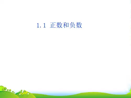 人教七年级数学上册《正数和负数》课件(共41张PPT)