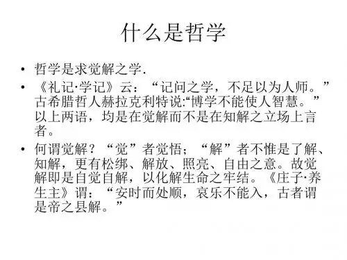 《什么是哲学》PPT课件