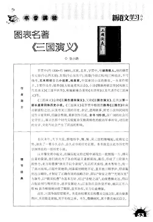 图表名著《三国演义》