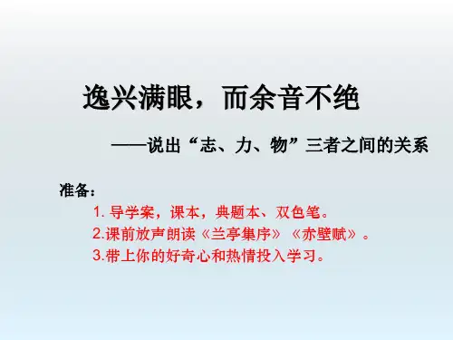 高中语文《游褒禅山记》复习课件