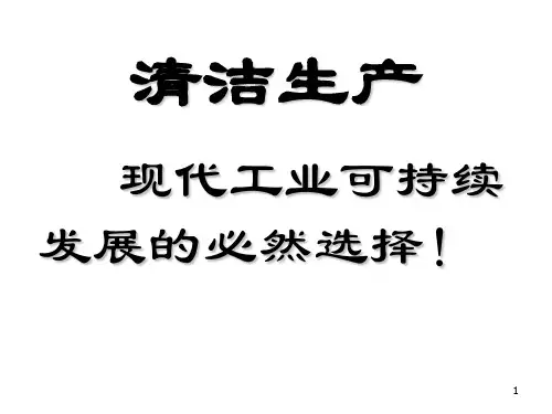 清洁生产PPT课件