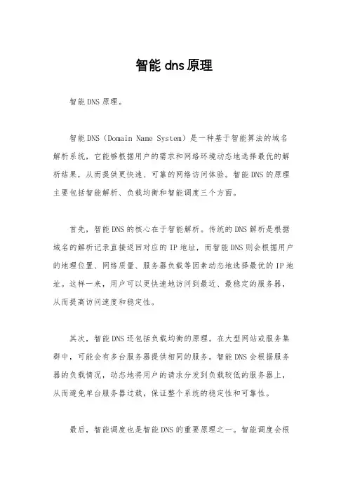 智能dns原理