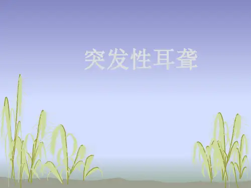 突发性耳聋