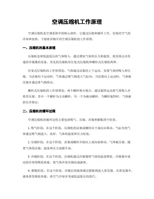 空调压缩机工作原理