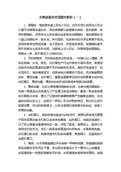 古陶瓷鉴赏术语图文解析（一）