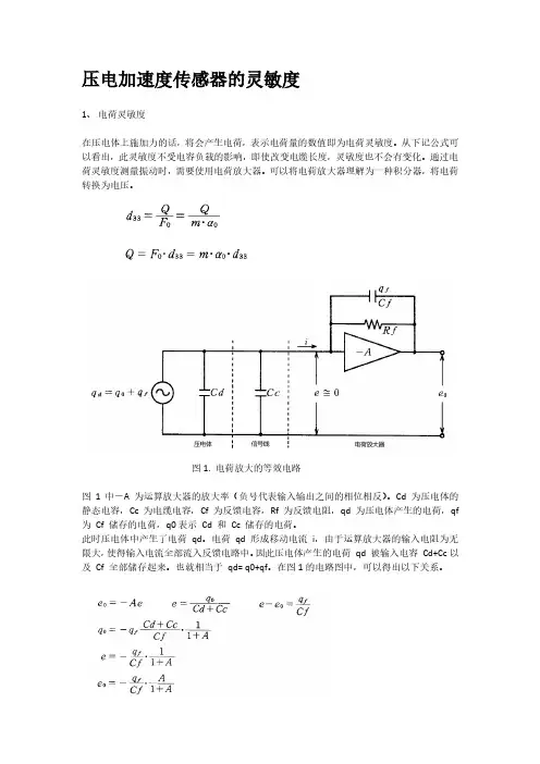 压电型加速度传感器的灵敏度