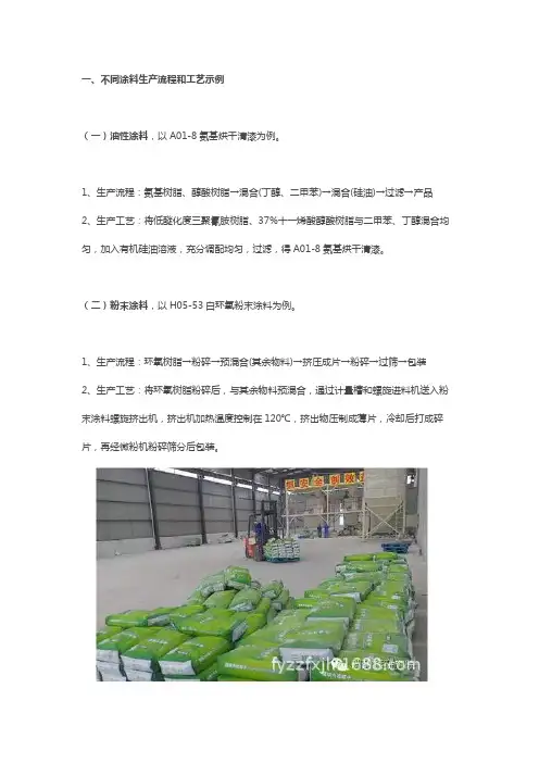 涂料生产工艺和设备