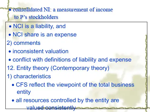 高级财务会计相关资料(ppt 16页)