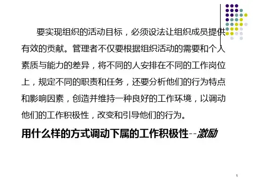 管理学激励PPT课件