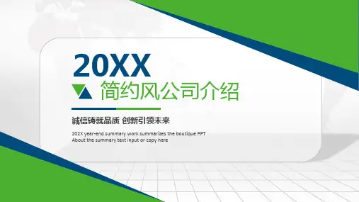 202X公司介绍简介企业宣传公司推广ppt模板