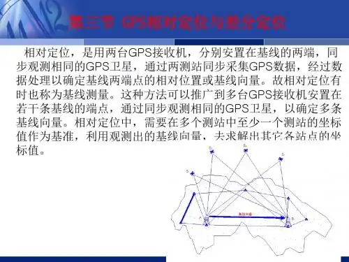 第三节 GPS相对定位与差分定位