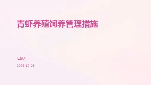 青虾养殖饲养管理措施