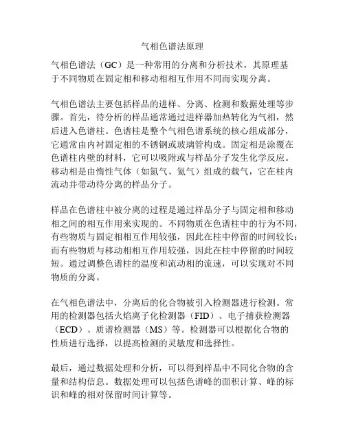 气相色谱法原理