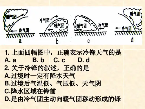 人教版高中地理必修一《第二章 气旋与反气旋》课件(共12张PPT)