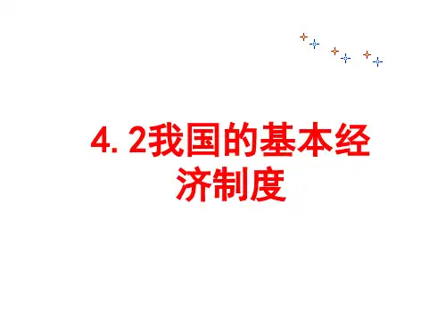 高一政治我国的基本经济制度2(1)