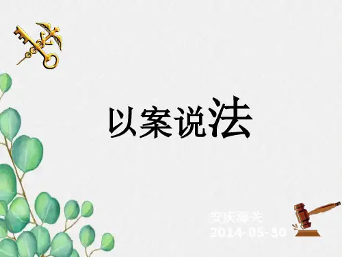 以案说法安庆海关201030