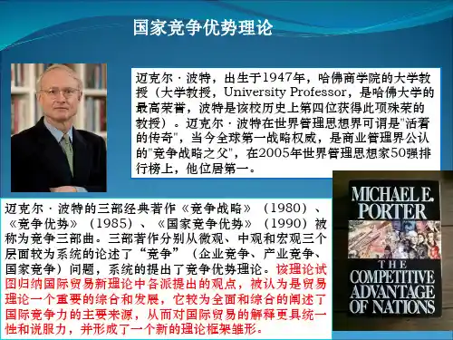 波特的国家竞争优势