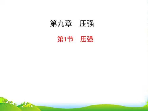 人教版八年级物理下册课件 第九章第1节 压强 (共22张PPT)
