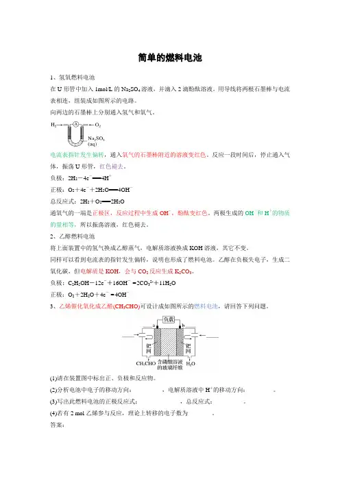 简单的燃料电池