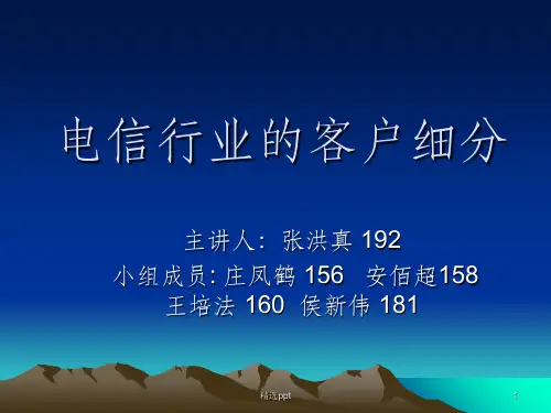 电信行业客户细分