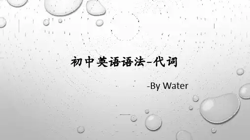 初中英语语法总结-代词(共15张PPT)