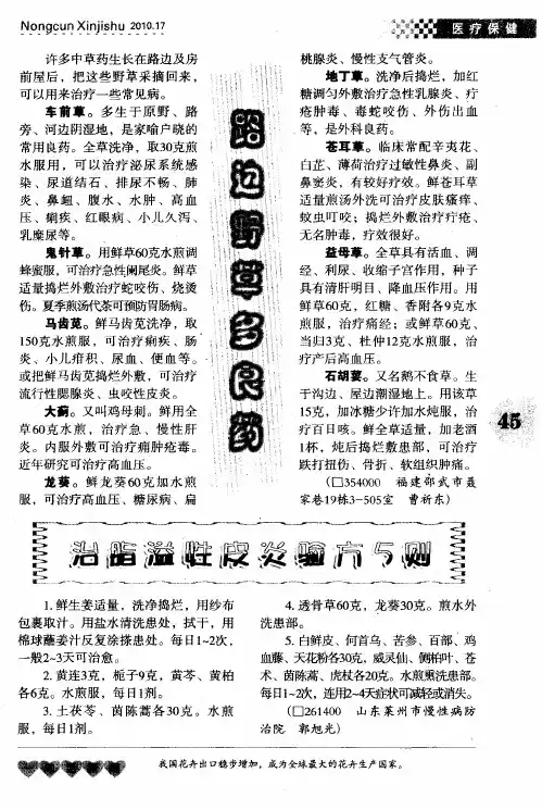 治脂溢性皮炎验方5则