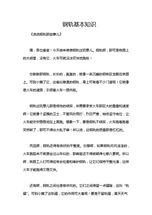 钢轨基本知识
