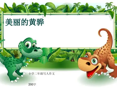 小学二年级写人作文《美丽的黄骅》200字