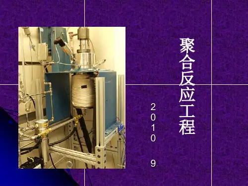 第一章 绪论 第二章 聚合物反应工程(2-1,2-2)