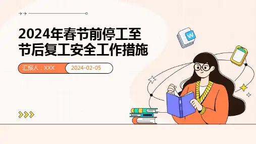 2024年春节前停工至节后复工安全工作措施-课件PPT